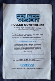 Coleco ColecoVision Roller Controller + Slither & Omega Race - All Work Great!