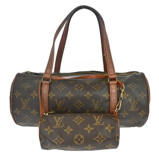 AUTH LOUIS VUITTON PAPILLON 30 HANDBAG MONOGRAM CANVAS M31365 891TH YQ09424