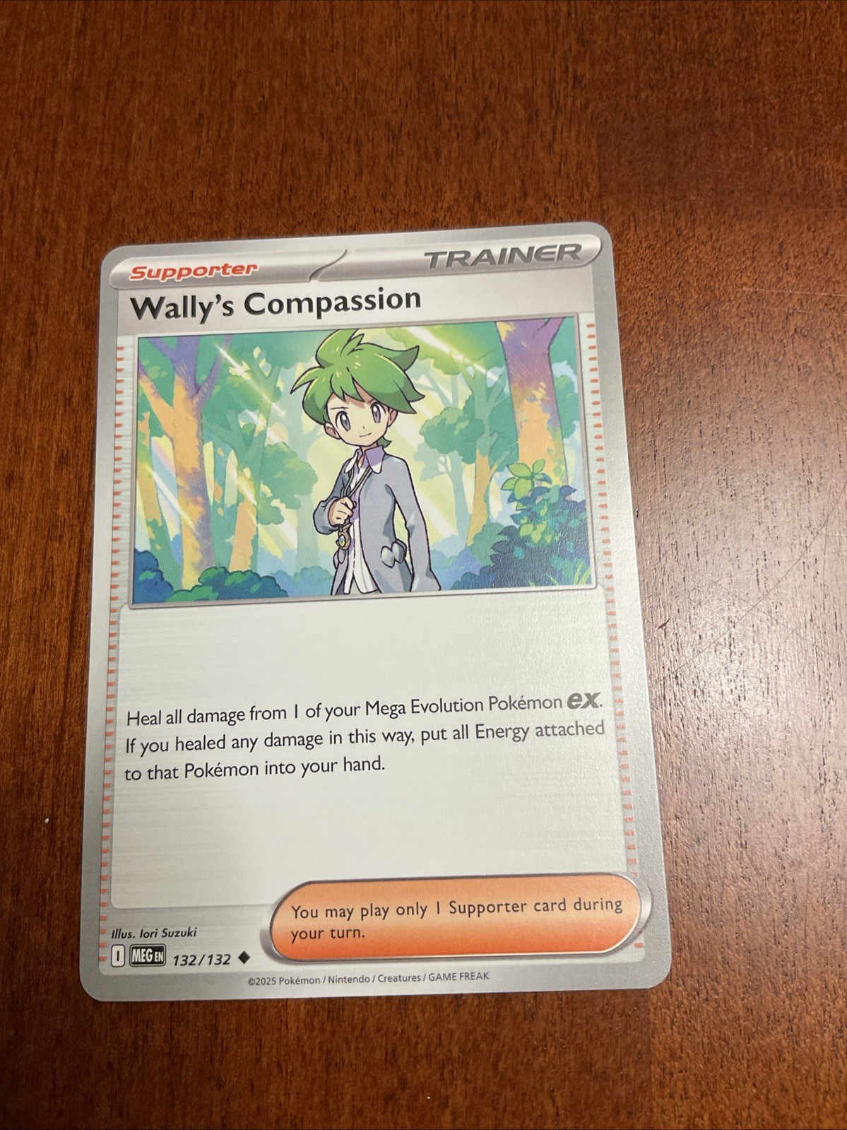 Wally’s Compassion 132/132 Mega Evolution Regular Pokemon TCG Card