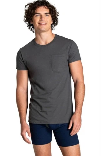 Fruit Of The Loom Men's 6pk Pocket Tees Size L New Moisture Wicking Eversoft image 4