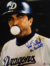 Tom Selleck Signed 11x14 Photo Mr. Baseball Inscription Auto Beckett Witness