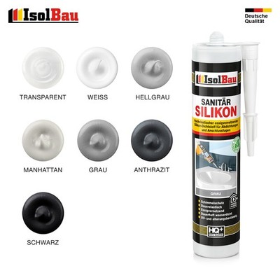 Sanitär Silikon 1-48 Stk. 300ml Sanitärsilikon Dichtstoff Bad Küche Dusche