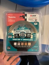 Makita XLOCK 5 Inch Turbo Rim Diamond Blade Masonry Concrete Brick Paver E-07244