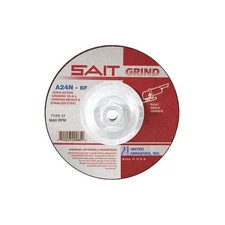 UNITED ABRASIVES-SAIT 20160 DepressedGrindWhl,5/8"-11CN,ThreadHle 1AUH1