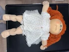 Cabbage Patch Kids 1985 Doll Orange Yarn Hair Green Eyes Signed Roberts