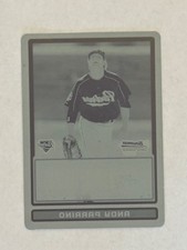 2009 Bowman Chrome Baseball Andy Parrino Cyan Printing Plate 1/1