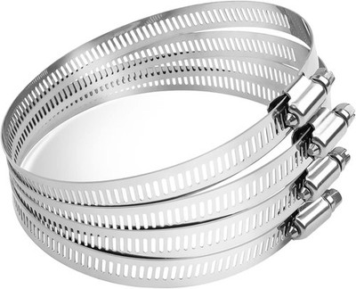 Hose Clamp 304 Stainless Steel Set, 118-140 mm, Hose Clamp, No Hose Tie, Larg...