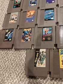 Huge NES 50 Game Lot Super Mario Tetris Metal Gear Excitebike Bionic Commando