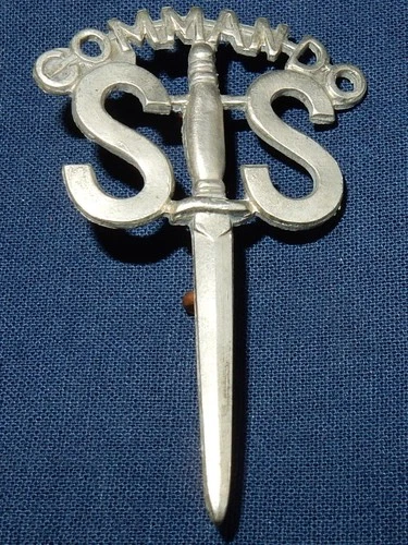 WW2 ERA No 2 COMMANDO BRITISH MILITARY CAP BERET BADGE WORLD WAR II