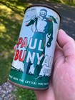VTG  Flat Top Steel Beer Can 12oz Paul Bunyan 1950s Green Border WAUKESHA Wi. — photo 10