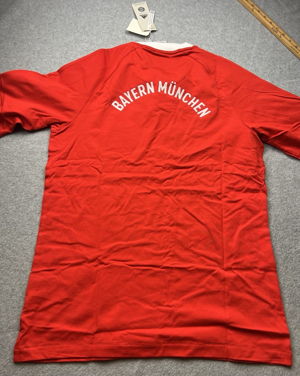 adidas Bayern Munich 70s Long Sleeve Jersey Red/White Men's Size M