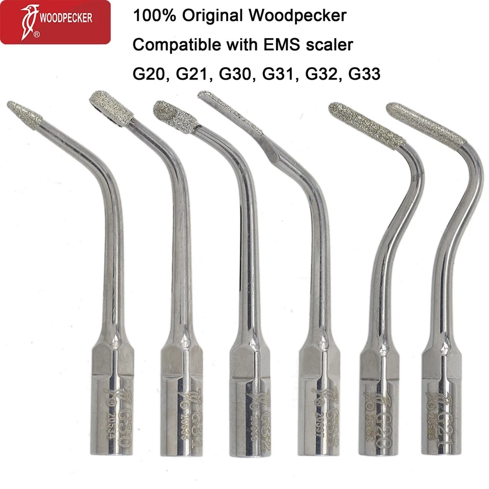 Woodpecker Dental Ultrasonic Scaler Tips Scaling Cavity Shoulder Preparation EMS - Image 3 of 4