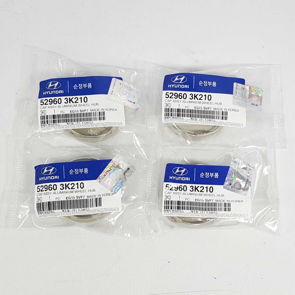 Tapa central de rueda genuina 529603K210 4 piezas para Hyundai Tucson 2005-2008 Foto 2 de 4