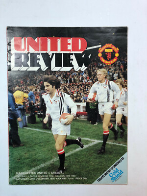 United Review - Manchester United v Arsenal - Sat 29th December 1979 - Programme