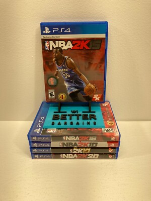 NBA 2k Games PS4 Lot Of 5 - 2k15, 2k16, 2k18, 2k19(20th Ann. Ed) & 2K20 VGUC