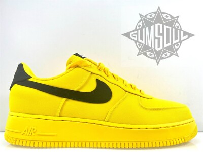 NIKE AIR FORCE 1 ID BY YOU CANVAS YELLOW MIDNIGHT NAVY MICHIGAN sz 12.5