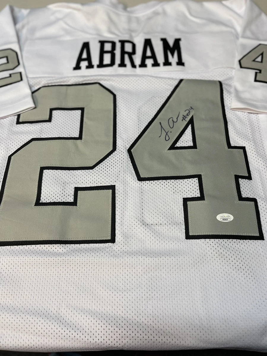 LAS VEGAS RAIDERS JONATHAN ABRAM #24 SIGNED STITCHED Color Rush