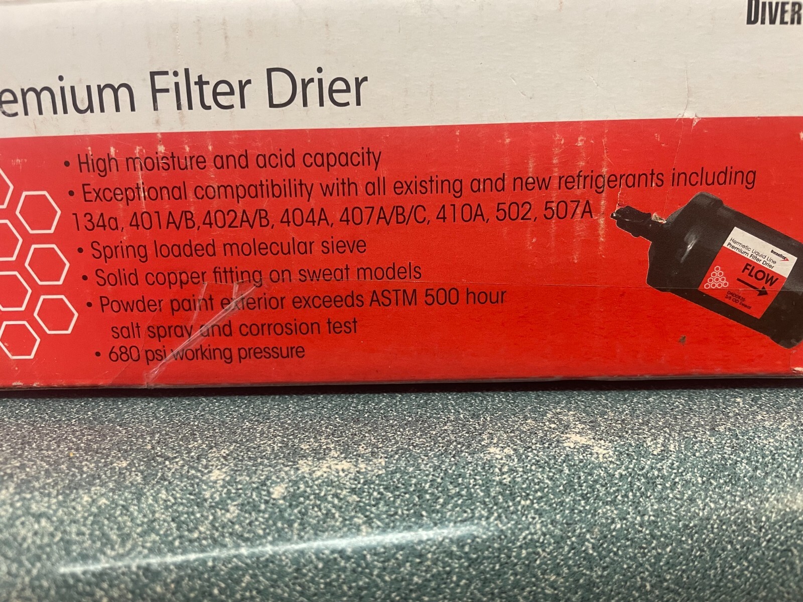 Item 17. Diversitech DBF163S Hermetic Liquid Line Premium Filter Drier 680 PSI