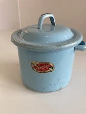 Vintage Amsco Doll-E-Toys Baby Bottle Sterilizer 5 Bottles ,metal, Blue 1950 