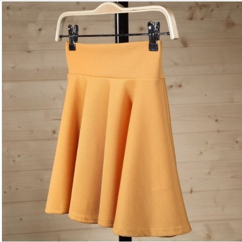 Damen süß Mini hohe Taille Skater Rock einfach ausgestellt Plissee Vogue kurzes Kleid - Bild 10 von 21