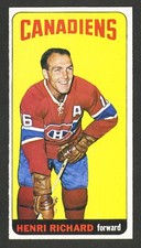 1964 TOPPS #48 HENRI RICHARD MONTREAL CANADIENS GREAT COLOR SHARP CORNERS