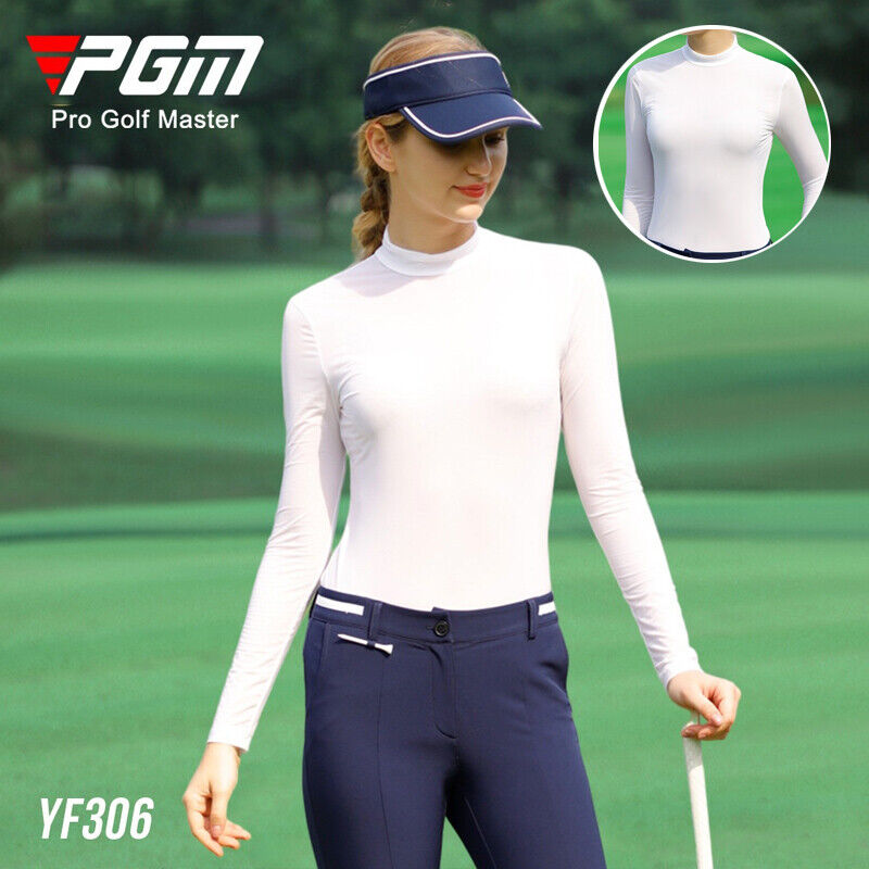 PGM Women Sun-Protection Golf Tops Cooling Quick Dry T-shirts Ice Silk Underwear