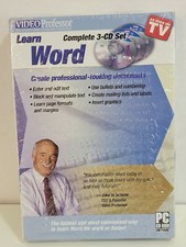 Video Professor Learn WordPerfect 3 CD Set PC Software Word Perfect NEW SEALED