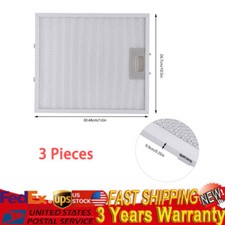 3PCS Reusable Range Hood Filter Aluminum Mesh Grease Filters 10.5x12 Inch New