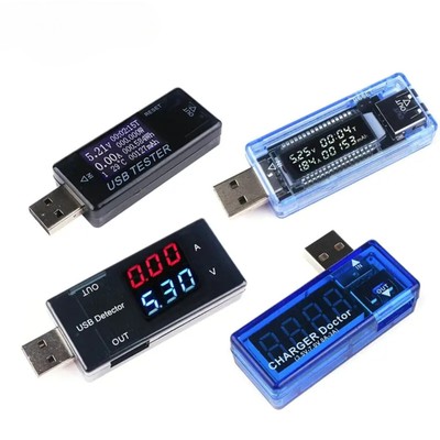 USB Voltmeter Ammeter Current Voltage Tester LCD Digital Display Power Battery 