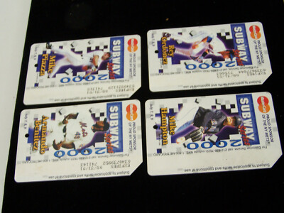 METROCARDS 2000 SUBWAY SERIES FOUR - 4 - CARD SET METRO CARDS METS