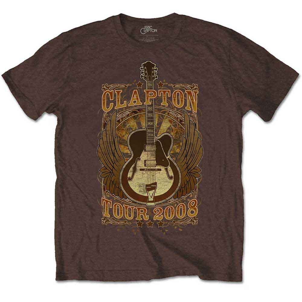 Eric Clapton Tour 2008 T-Shirt Brown New | eBay