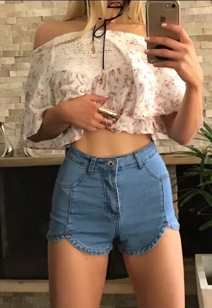 ❤️❤️ Women's VALLEY GIRL Sz 8 High Waisted Denim Shorts❤️❤️