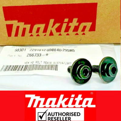 2XMakita Klinge Klemmen SECHSKANT HD Schraube Klemme Gehrungssäge DLS714Z LS0714 LS0714F