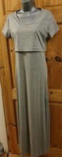 Therapy grey maxi dress with open lower back, size 10, new-never worn. RRP:£30