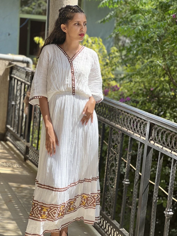 Vestido tradicional etíope | Habesha Kemis Foto 4 de 4
