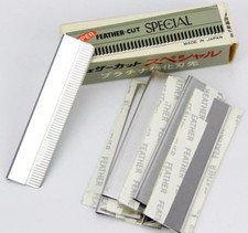 FEATHER CUT STAINLESS 10PCS BLADE HAIR STYLING RAZOR THINNING SHEARS JAPAN MADE
