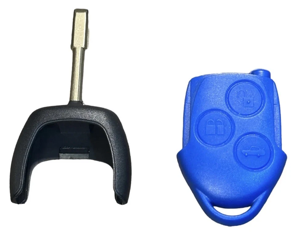 6C1T15K601AG Ford Transit MK7 2006-2014 3 Button Blue Remote Locking Key Fob - Image 3 of 4