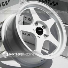 4 Circuit Cp22 16x7 5x114.3 35 White Wheels Jdm Spoon Style Fits 06 Civic