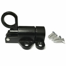 Spring Loaded Latch Pin, 2Pcs - Aluminum Alloy Round Tip Window Cabinet Black