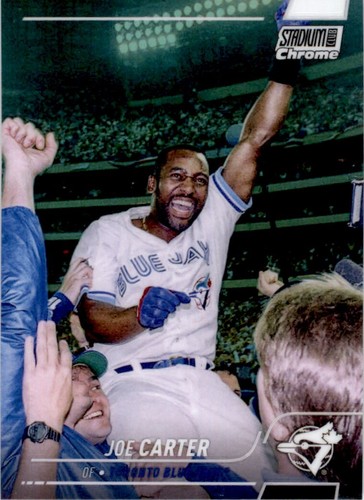 2022 Stadium Club Chrome Refractor Joe Carter Toronto Blue Jays #75