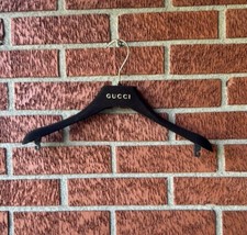 Designer Hanger  GUCCI Brown Velvet/Gold Writing