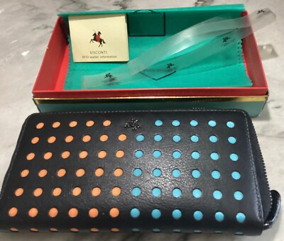 Quality Ladies Leather Wallet by Visconti Dotcom Collection Gift Boxed