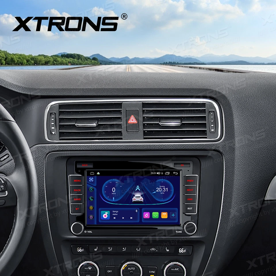 7" Android 14 4+64GB Car GPS Stereo Radio DSP 4G Head Unit For VW MK5 Skoda Seat - image 2 of 4