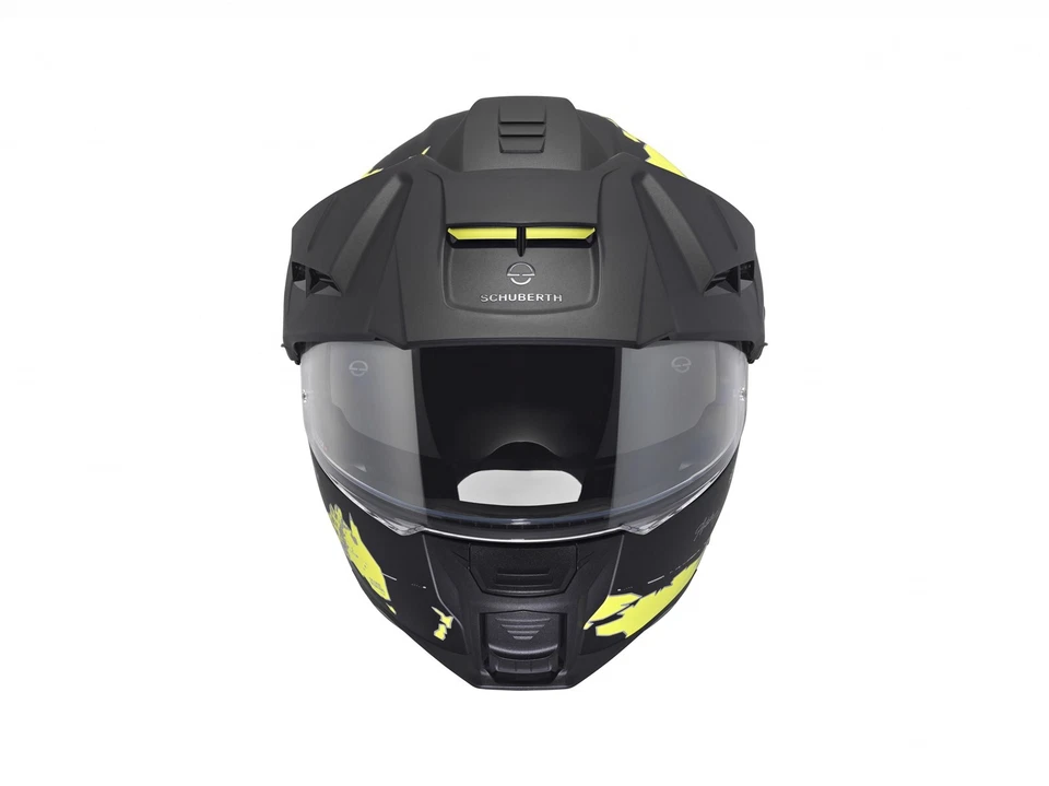 Schuberth E2 ECE Atlas Motorradhelm (Schwarzmatt/Fluogelb) Gr: L (59) - Bild 4 von 4