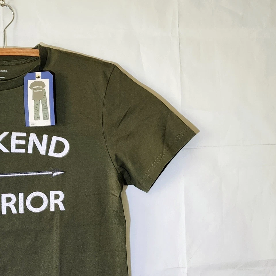 NorthCrest выходные воин/стрела графический черный камуфляж футболка женщин L - новый с Ярлыками - Изображение 3 из 4