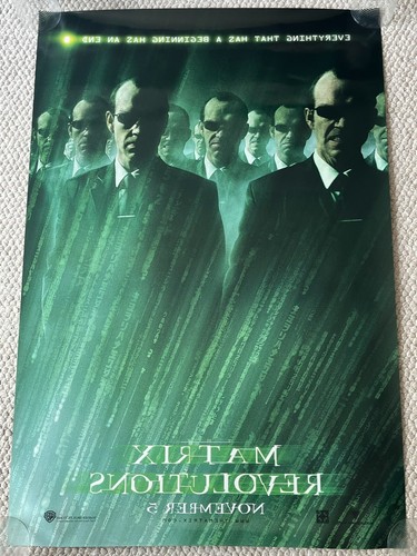Matrix Revolutions 27" x 40" Original 2003 DOPPELSEITIGE Filmplakate 4er Set - Bild 17 von 20