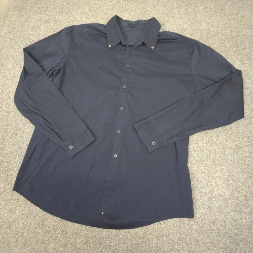 Versus Shirt mens LARGE Blue Gianni Versace Long Sleeve Button up casual Size L - image 4 of 4