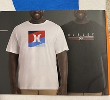 NWT 2-Pack Hurley Men  s Classic Tee Soft Cotton T-Shirts Size XL