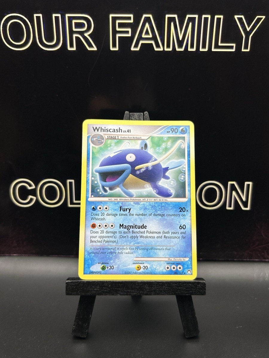 whiscash pokemon card 41/160 Rare XY Primal Clash Naer Mint Stage 1 Whiscash | SMGuardians Rising |