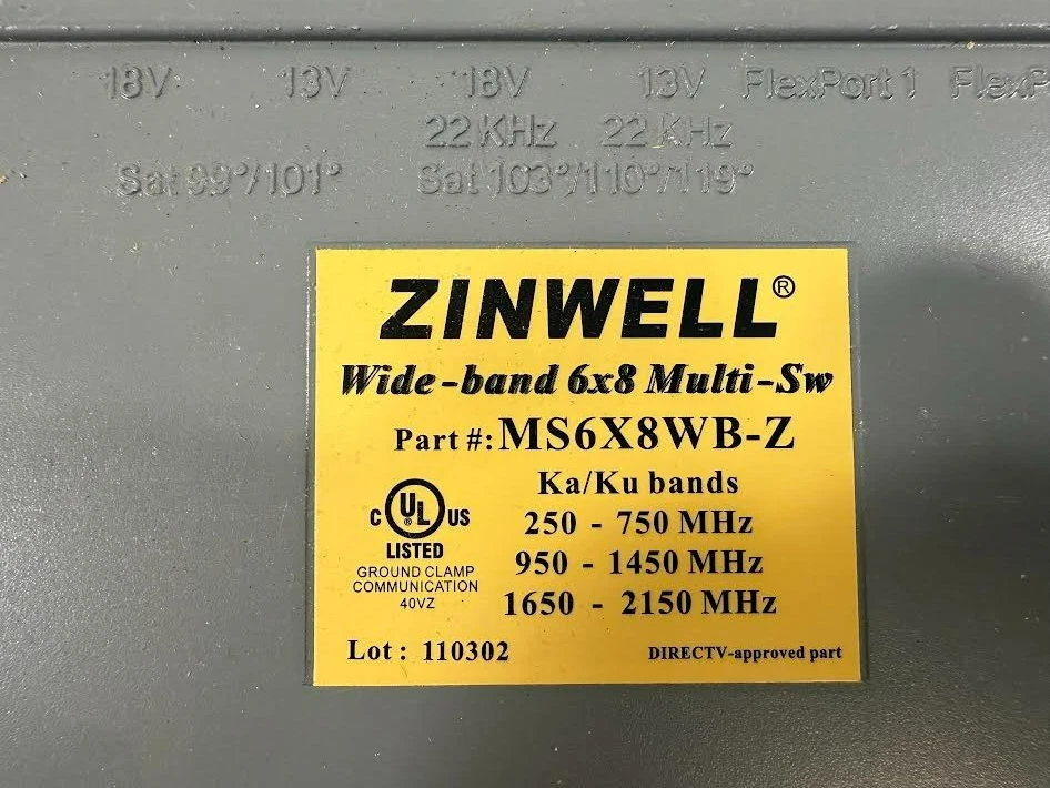 MS6X8WB-Z Zinwell Wide-Band 6x8 Multi-Switch Ka/Ku Dish Antenna and Amplifier - Image 2 of 4